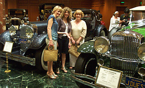 Tina, Tami and Mom admire the restorations