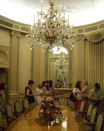 The dining room