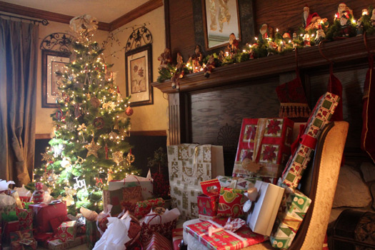 Gorgeous decorations and lots of presents