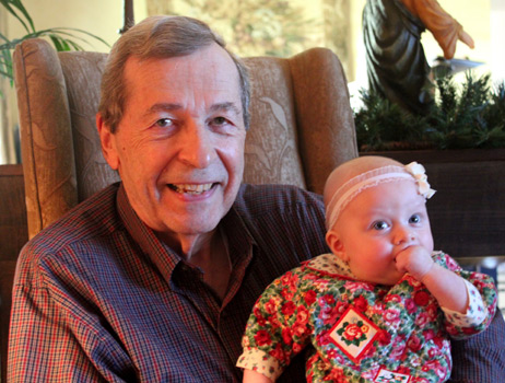 Grandpa Barry with his favorite little girl