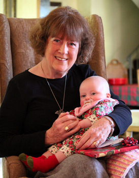 Ally with Grandma Barry