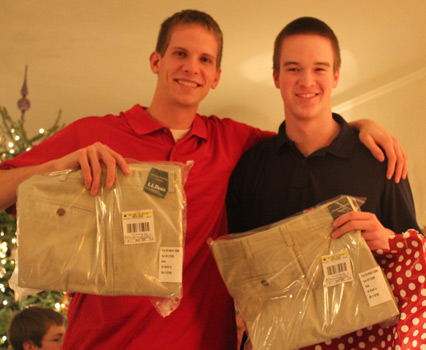 Ryan and Alex score new pants