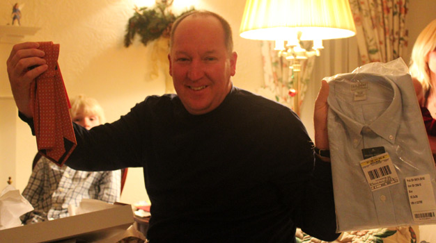 Gale with some of his gifts