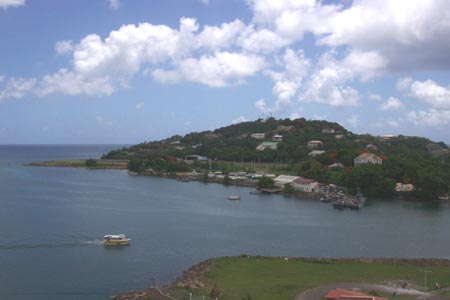 One view of St. Lucia from the ship